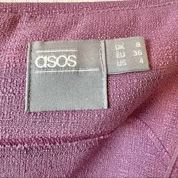 ASOS Off The Shoulder Purple Tunic Mini Dress—SZ. 4 - Picture 8 of 12